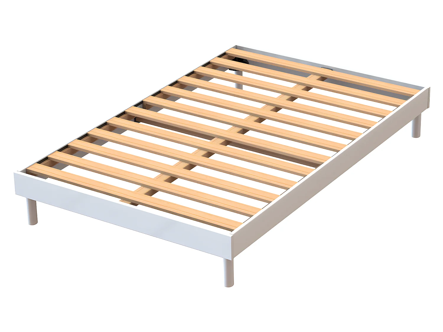 OLYMPE LITERIE | Sommier à lattes KIT EASY 160x200 cm blanc