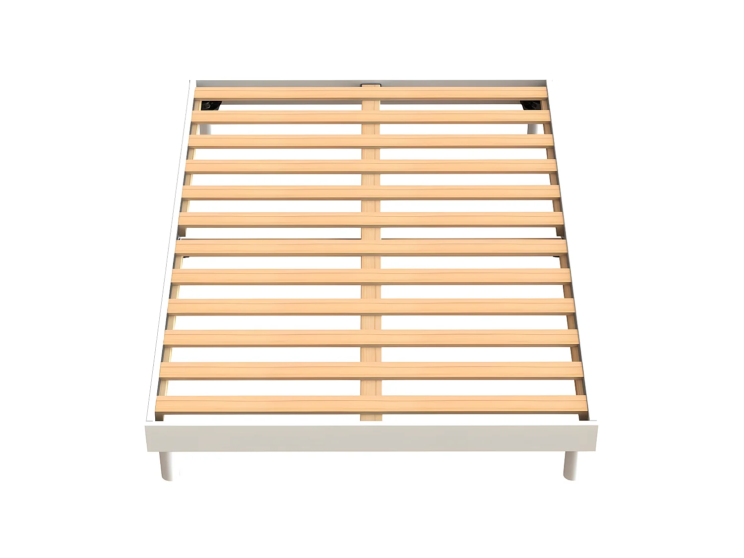 OLYMPE LITERIE | Sommier à lattes KIT EASY 160x200 cm blanc