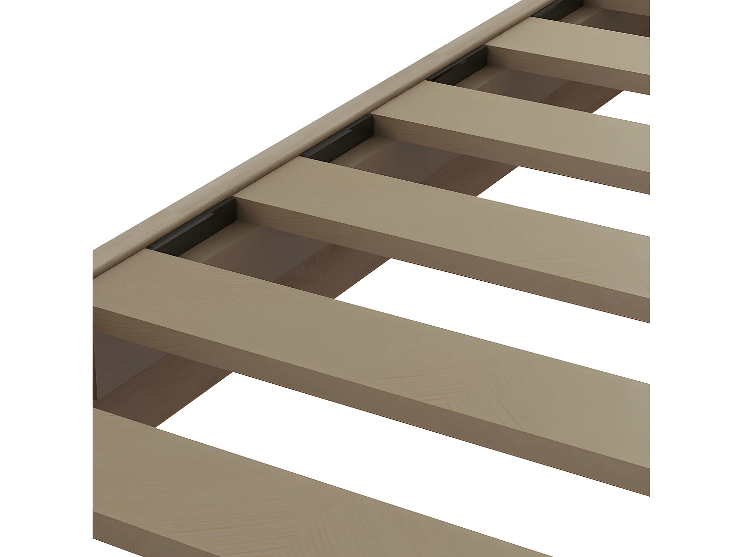 OLYMPE LITERIE | Sommier à lattes KIT EASY 140x190 cm chêne