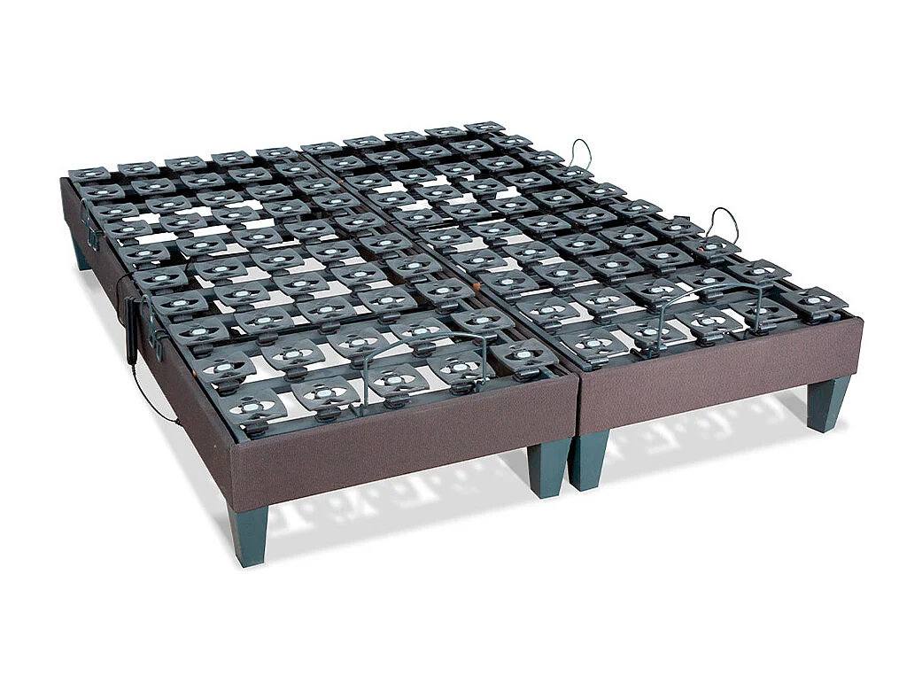 BELLECOUR LITERIE | Jeu de 2 sommiers électriques MONDOR 160x200 cm | Plots