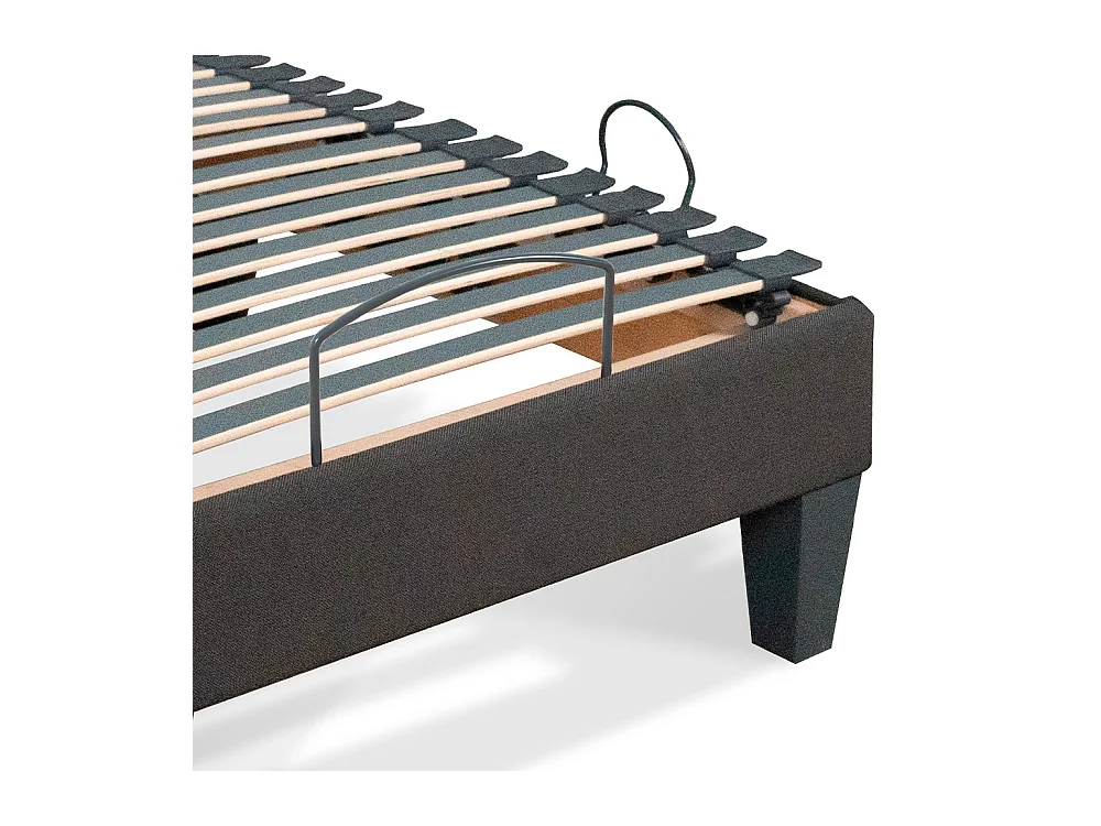 BELLECOUR LITERIE | Sommier électrique ROCHEREAU 80x200 cm | Lattes & Plots