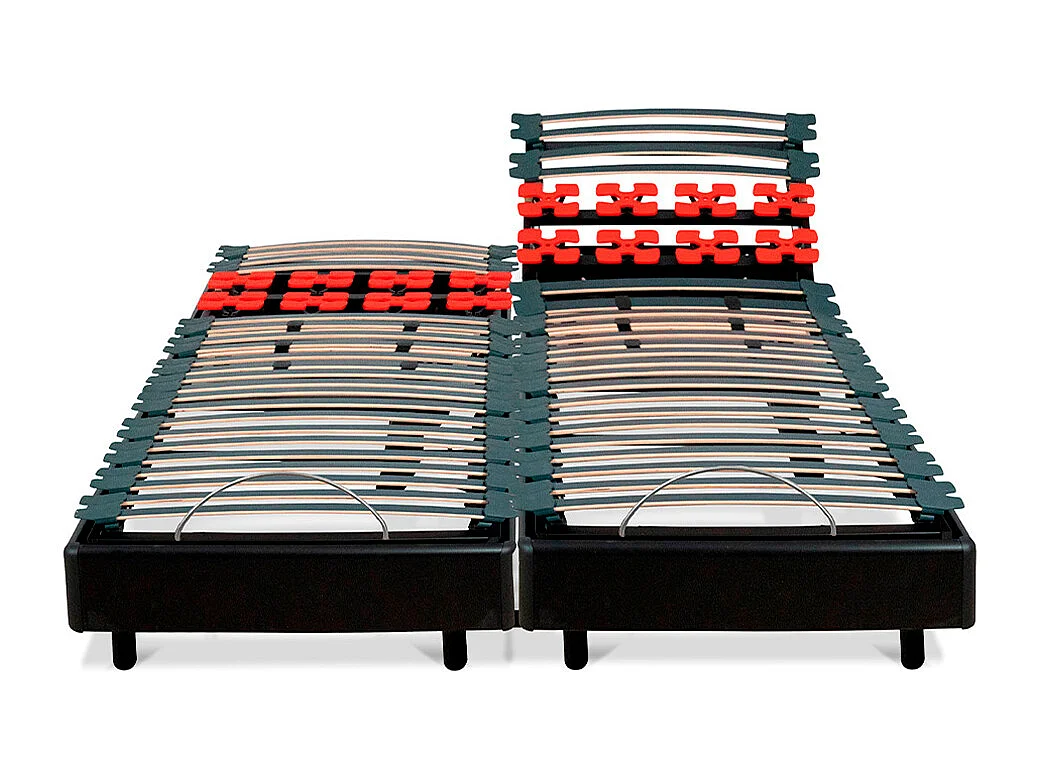 BELLECOUR LITERIE | Jeu de 2 sommiers électriques BODYSOFT 180x200 cm | Lattes & Plots