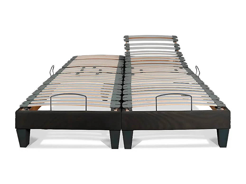 BELLECOUR LITERIE | Jeu de 2 sommiers électriques AMIRAL 180x200 cm | Lattes