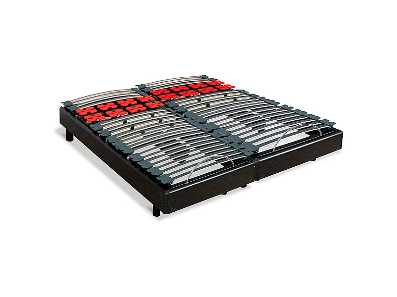 BELLECOUR LITERIE | Jeu de 2 sommiers électriques BODYSOFT 140x190 cm | Lattes & Plots