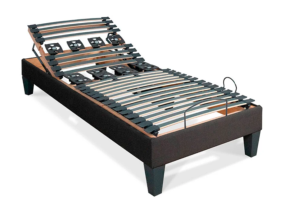 BELLECOUR LITERIE | Sommier électrique ROCHEREAU 90x200 cm | Lattes & Plots