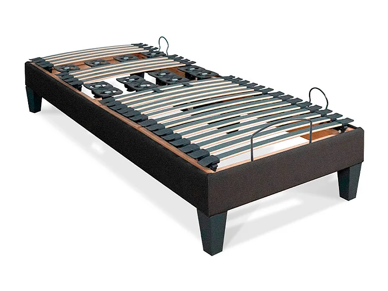 BELLECOUR LITERIE | Sommier électrique ROCHEREAU 90x200 cm | Lattes & Plots