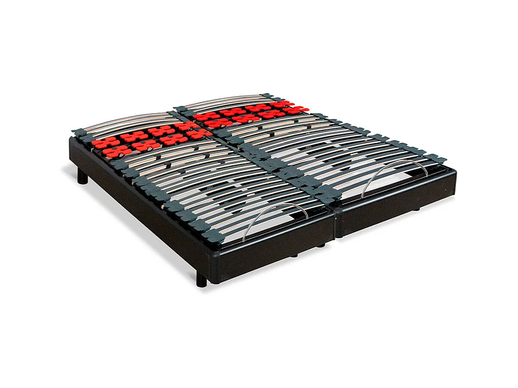BELLECOUR LITERIE | Jeu de 2 sommiers électriques BODYSOFT 160x200 cm | Lattes & Plots