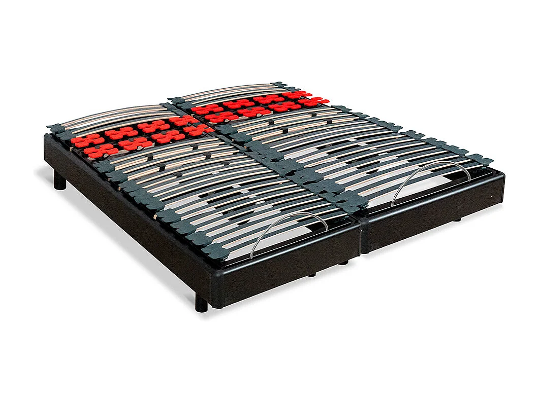 BELLECOUR LITERIE | Jeu de 2 sommiers électriques BODYSOFT 160x200 cm | Lattes & Plots