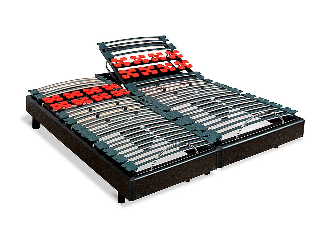 BELLECOUR LITERIE | Jeu de 2 sommiers électriques BODYSOFT 160x200 cm | Lattes & Plots