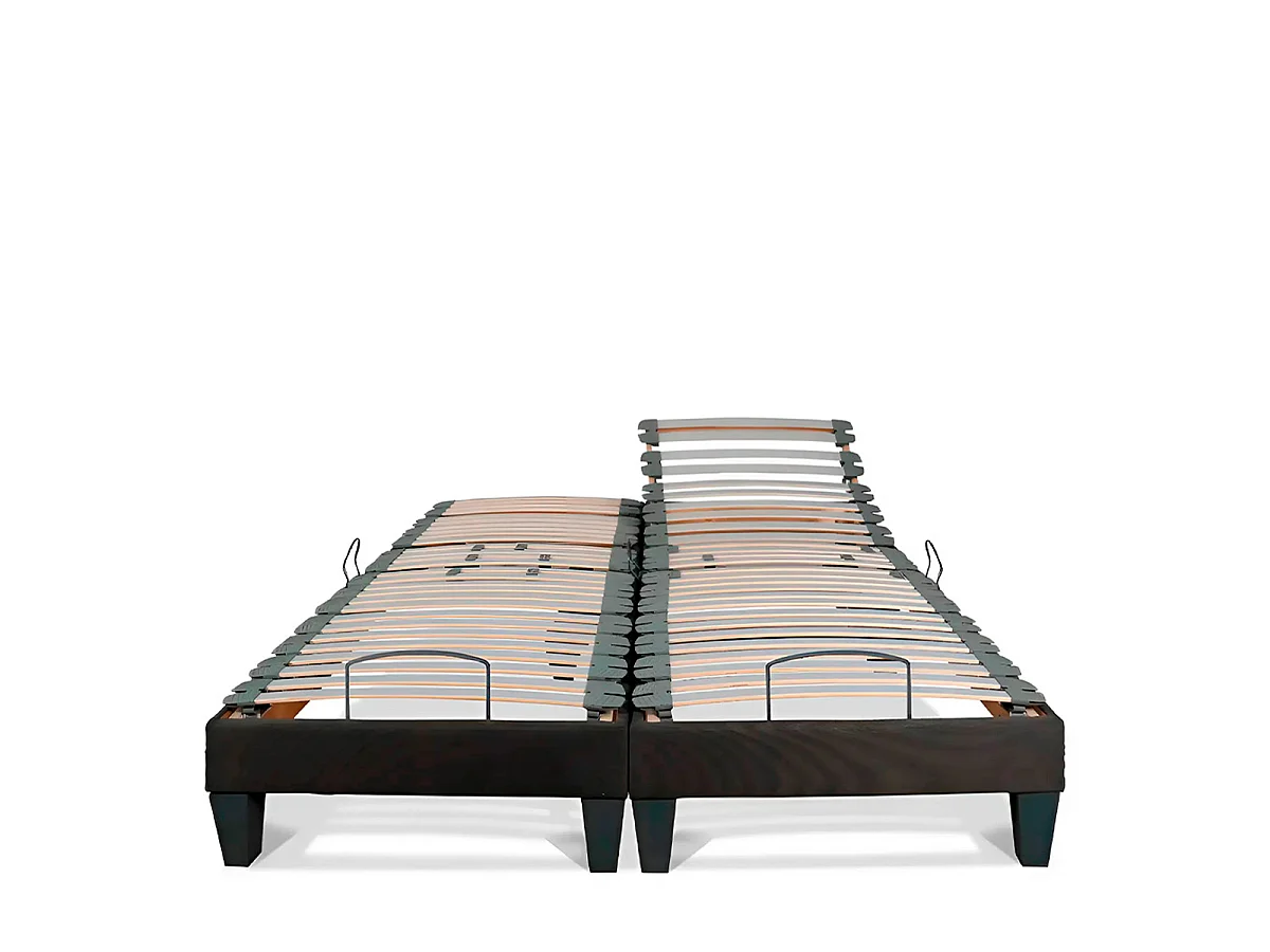Jeu de 2 sommiers électriques Amiral 80x200 cm - Lattes - 2x80x200 cm
