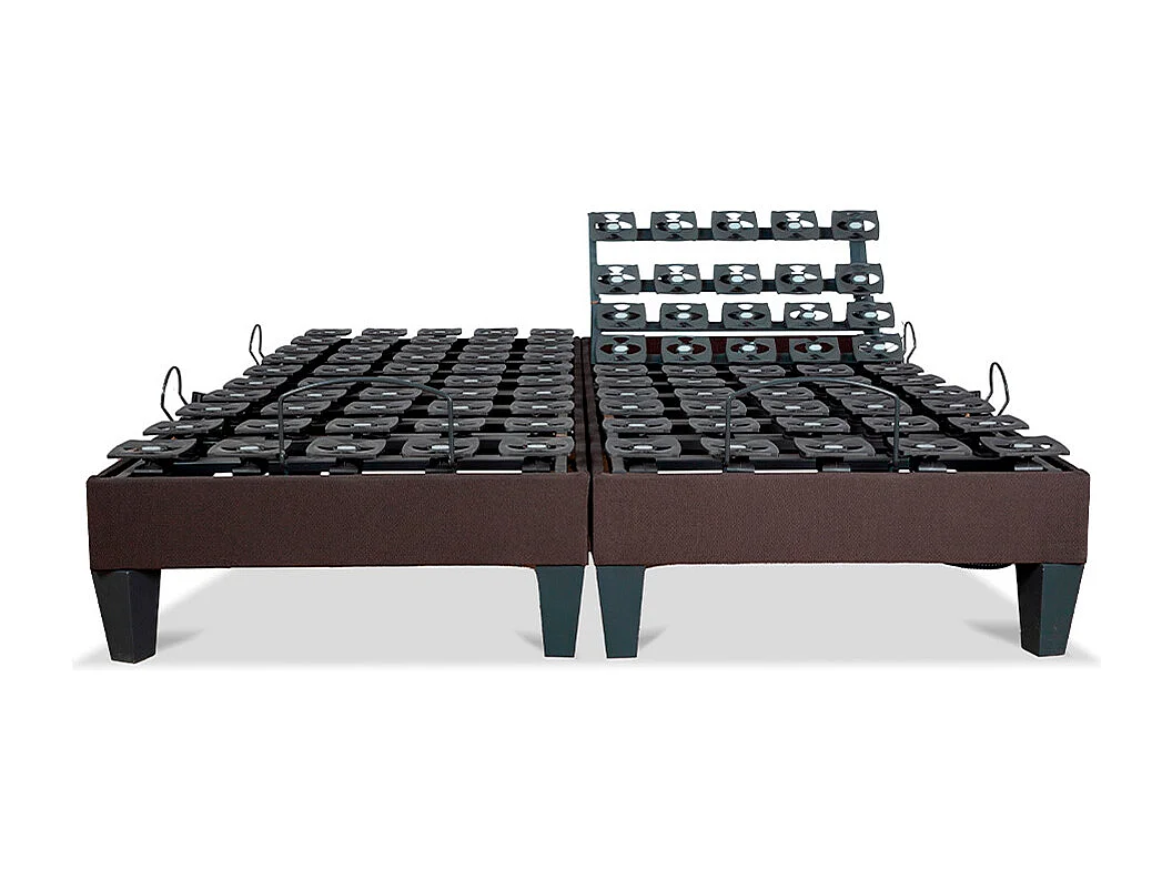 BELLECOUR LITERIE | Jeu de 2 sommiers électriques MONDOR 140x190 cm | Plots