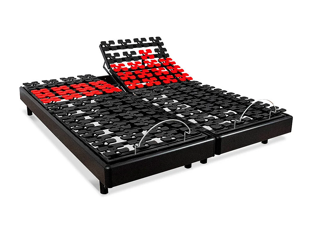 BELLECOUR LITERIE | Jeu de 2 sommiers électriques SUPERFLEX 140x190 cm | Plots