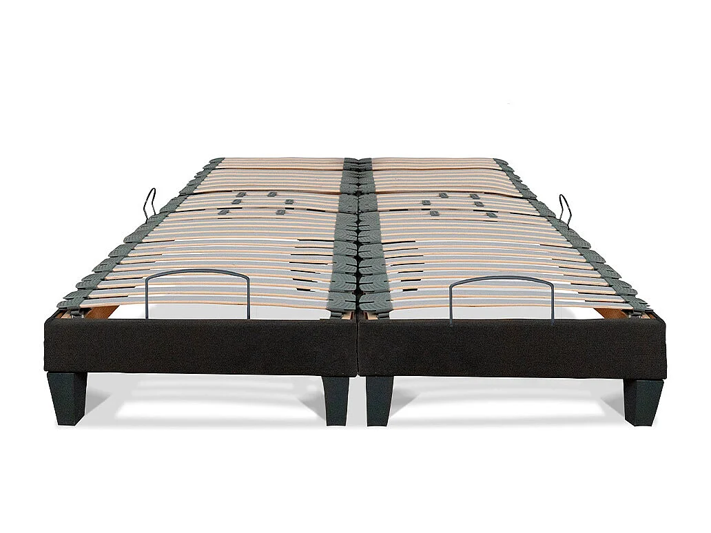 BELLECOUR LITERIE | Jeu de 2 sommiers électriques AMIRAL 140x190 cm | Lattes