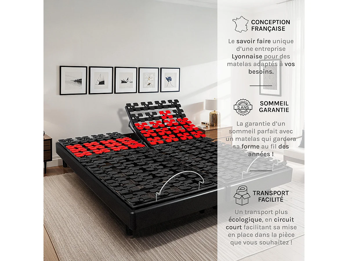 Sommier électrique à plots SUPERFLEX