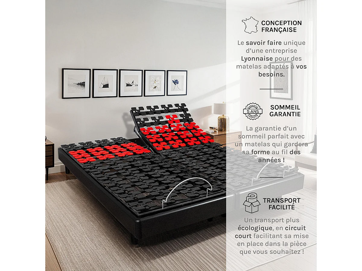 Sommier électrique à plots SUPERFLEX