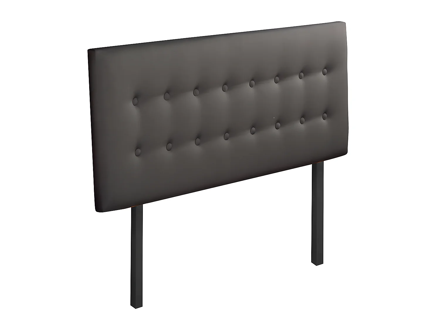 BELLECOUR LITERIE | Tête de lit capitonnée MARGOT 90x110 cm | Coloris Gris anthracite