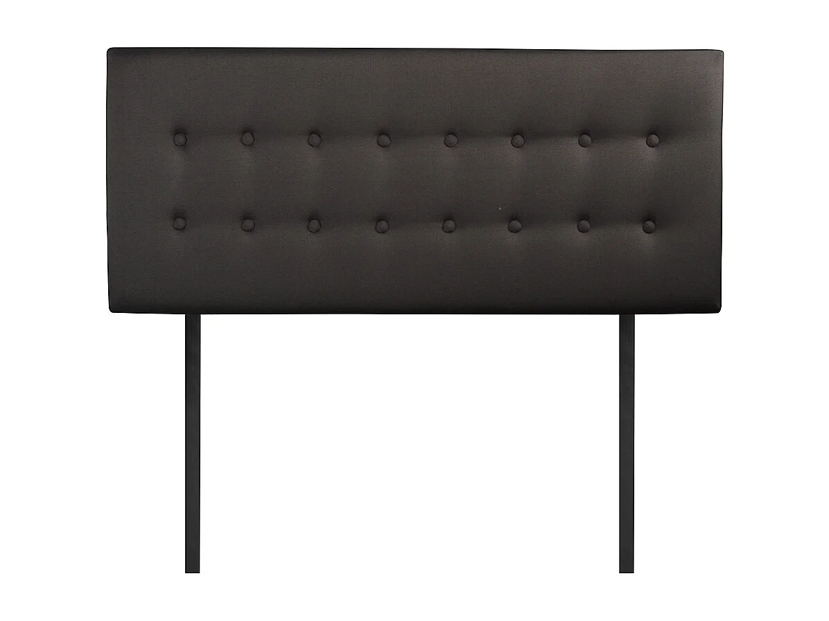 BELLECOUR LITERIE | Tête de lit capitonnée MARGOT 90x110 cm | Coloris Gris anthracite
