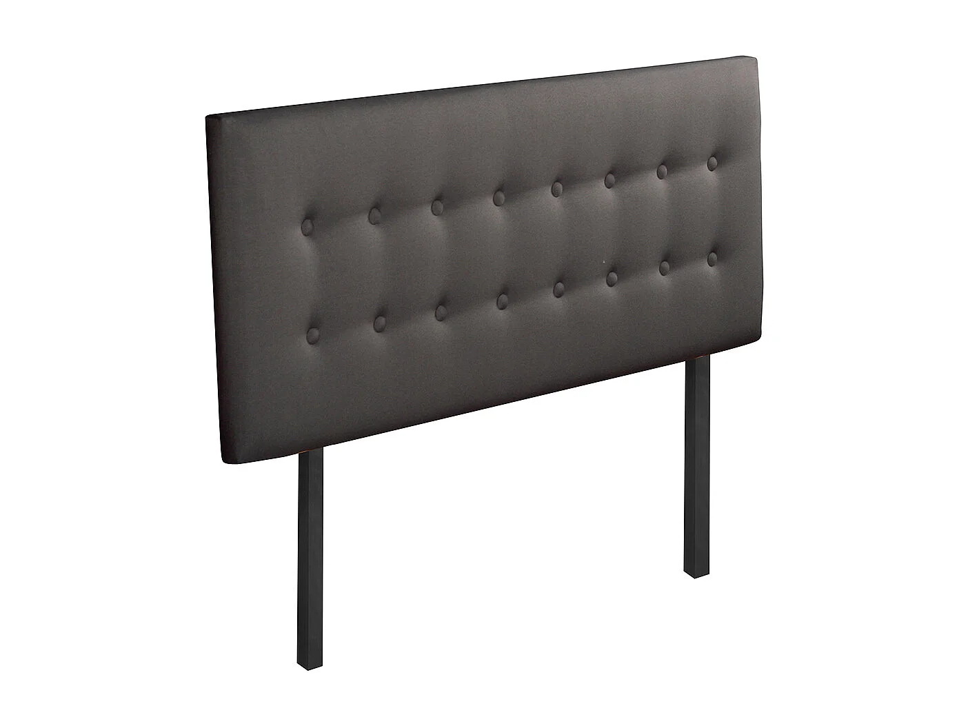 BELLECOUR LITERIE | Tête de lit capitonnée MARGOT 1110x110 cm | Coloris Gris anthracite