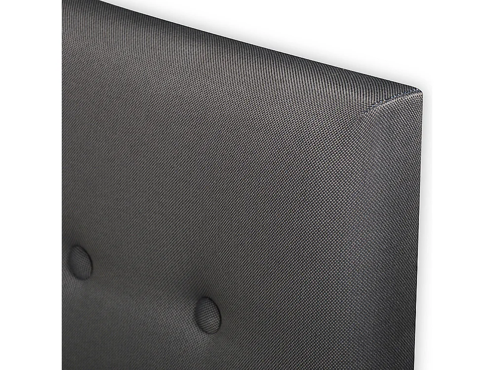 BELLECOUR LITERIE | Tête de lit capitonnée MARGOT 140x110 cm | Coloris Gris anthracite
