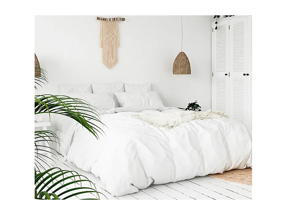 Edredón de plumón natural muy cálido 260x240 cm - 350g