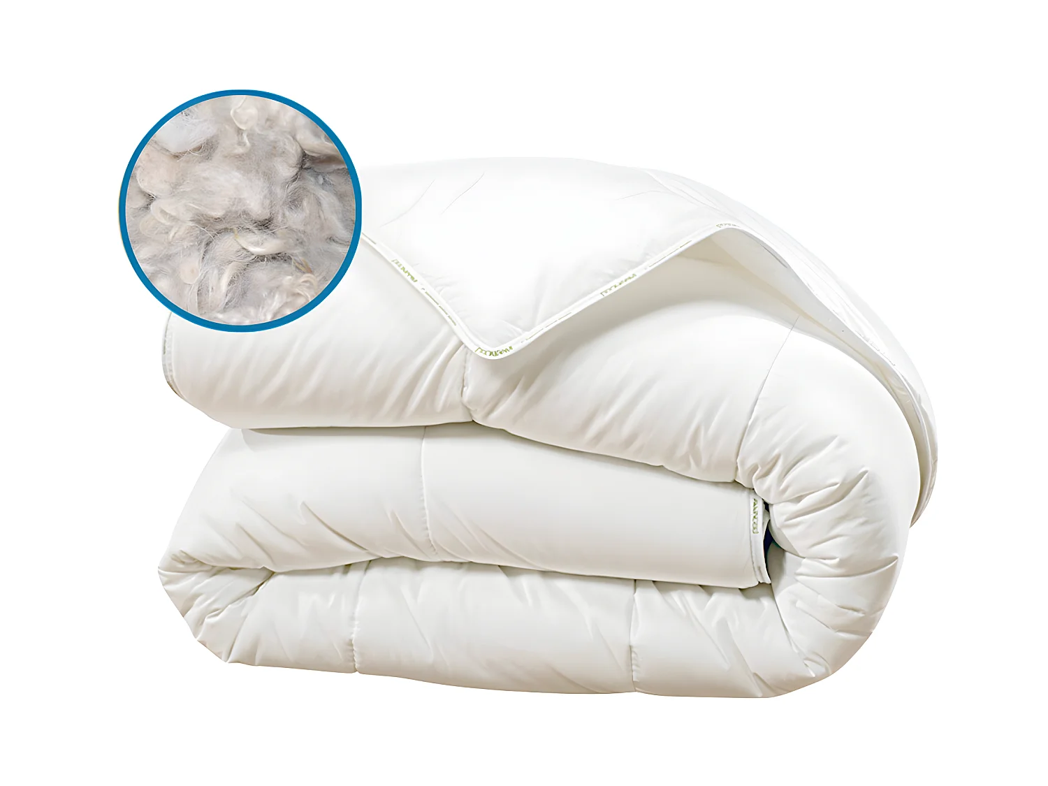 Couette en laine blanche 260x240 - 300g