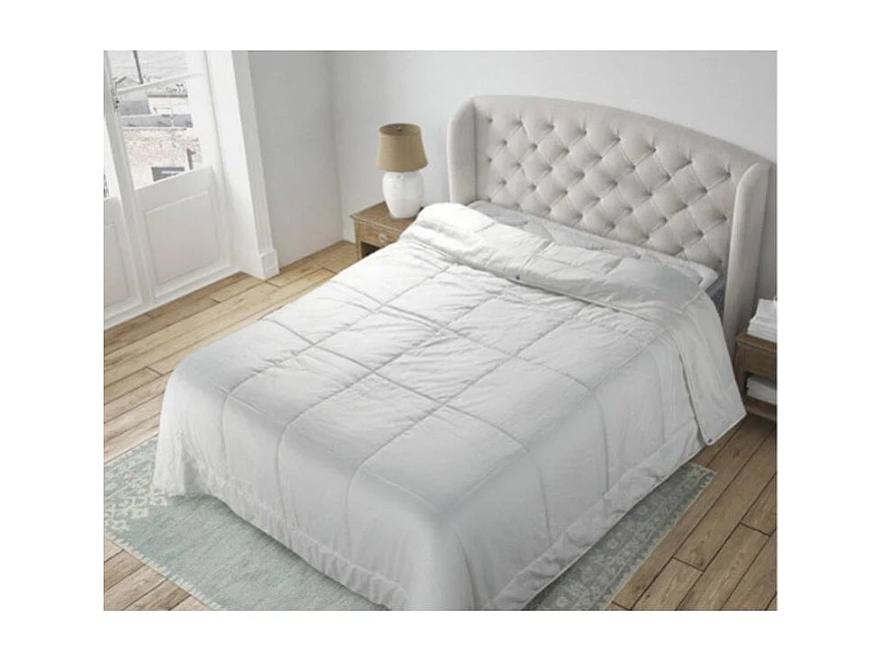 Couette en laine blanche 200x200 - 300g