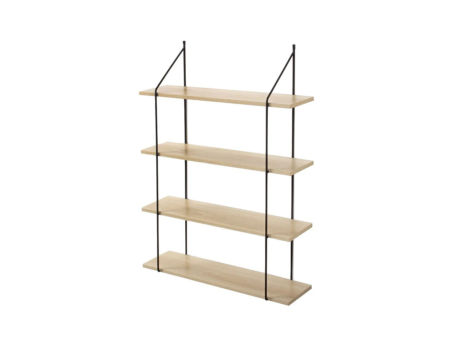 Étagère Murale 4 Niveaux Décor Bois L60 cm
