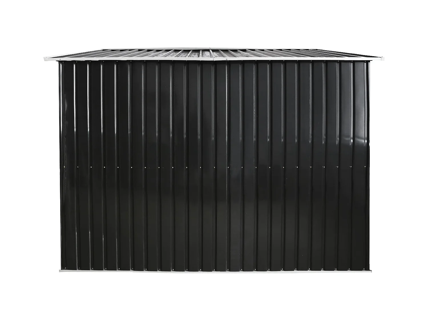 Haveskur i metal af galvaniseret stål, grå 8 m² - MANSO