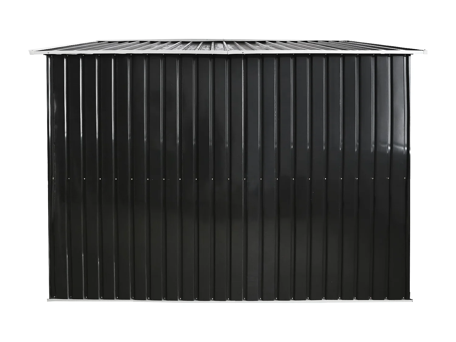 Abri de jardin métal en acier galvanisé gris 8 m² - MANSO