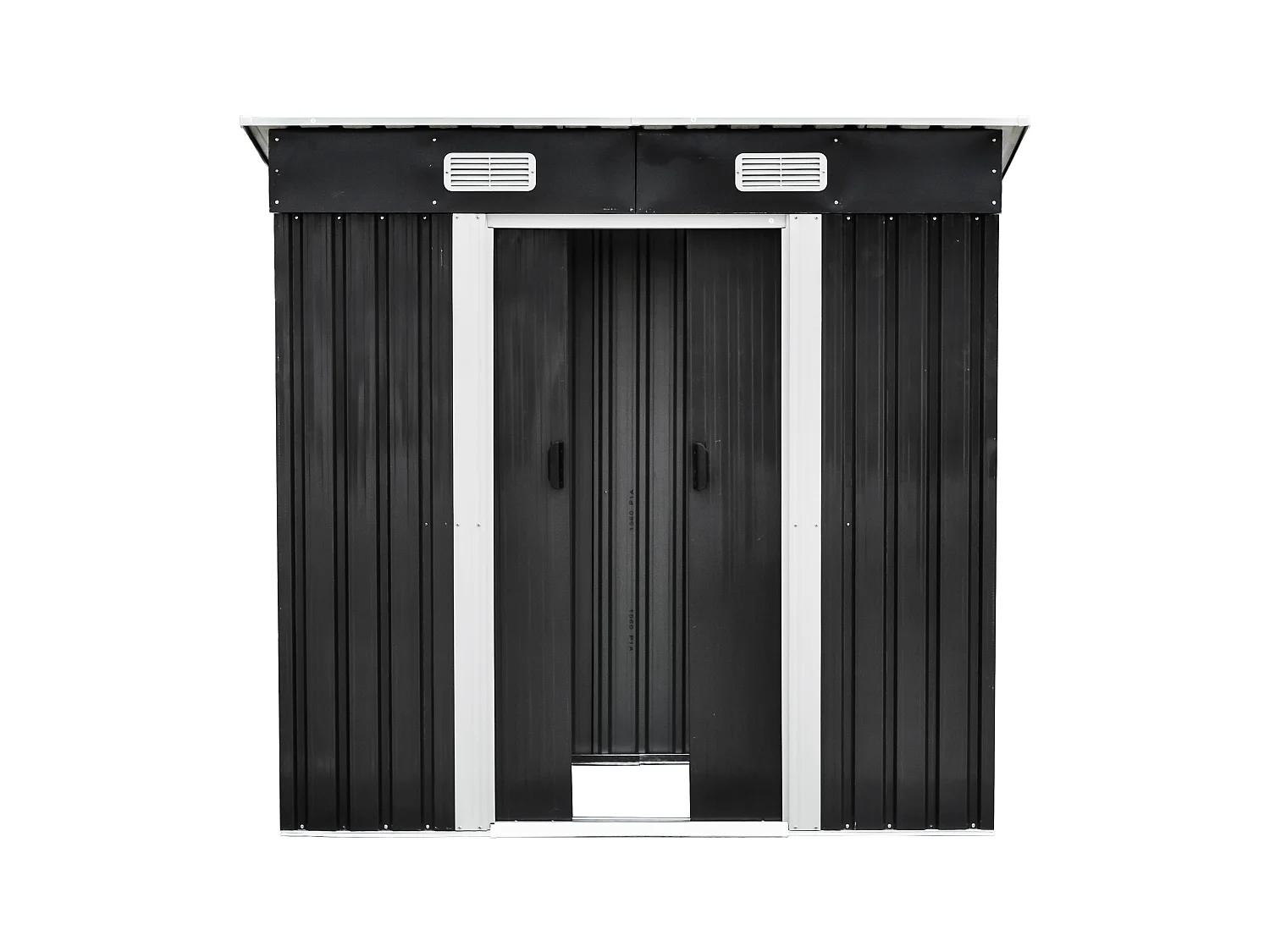 Caseta de jardín metal de acero galvanizado gris 2,3 m² - MANSO