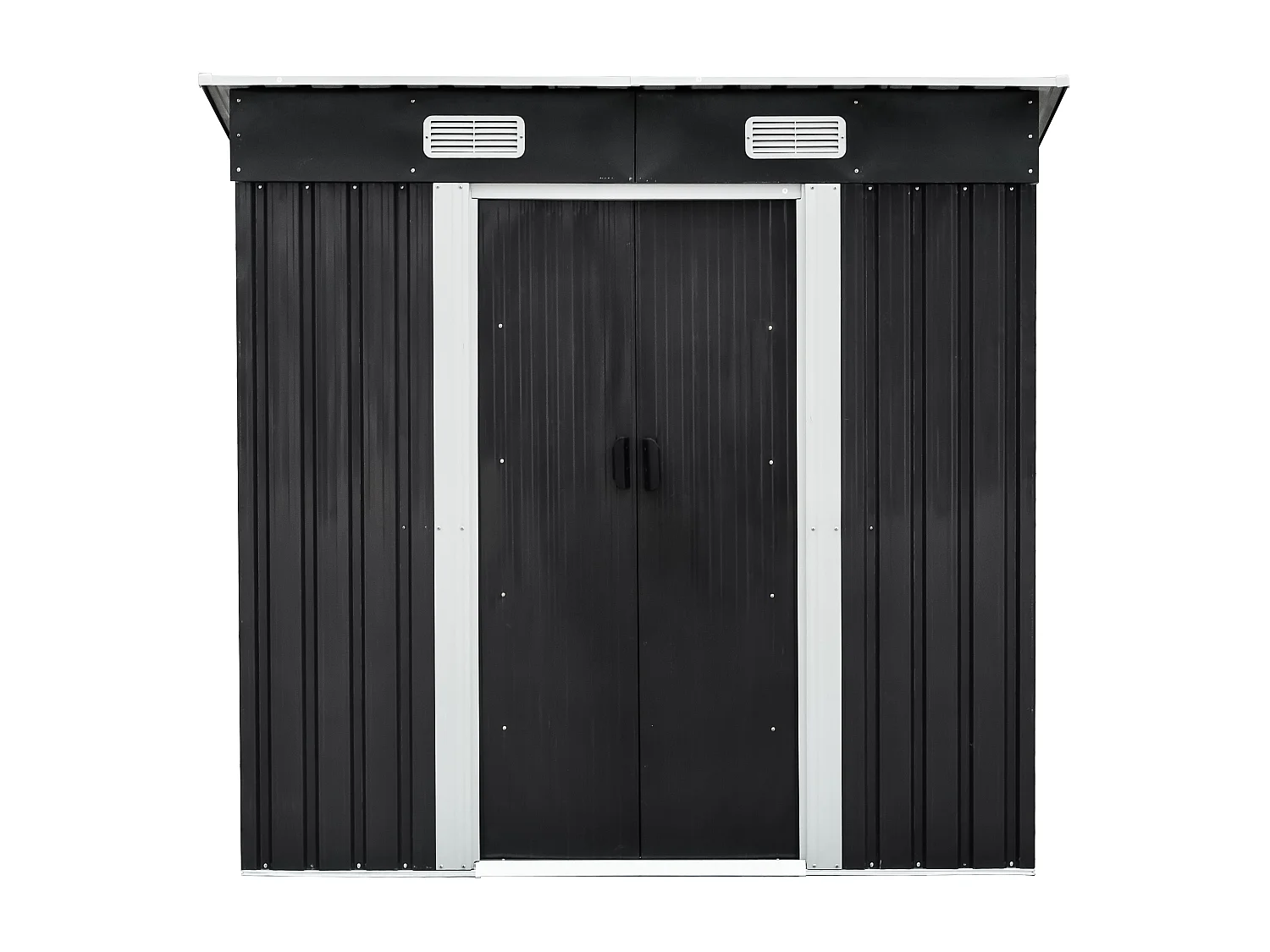 Abri de jardin métal en acier galvanisé gris 2,3 m² - MANSO