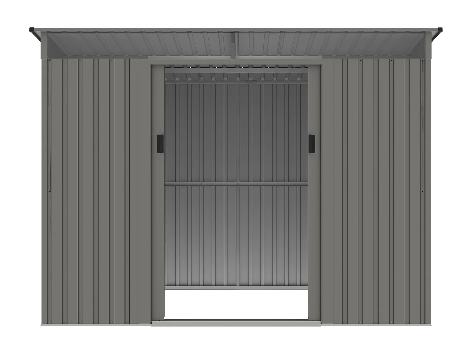 Abri de jardin métal en acier galvanisé gris 4,77 m² - FOLCO