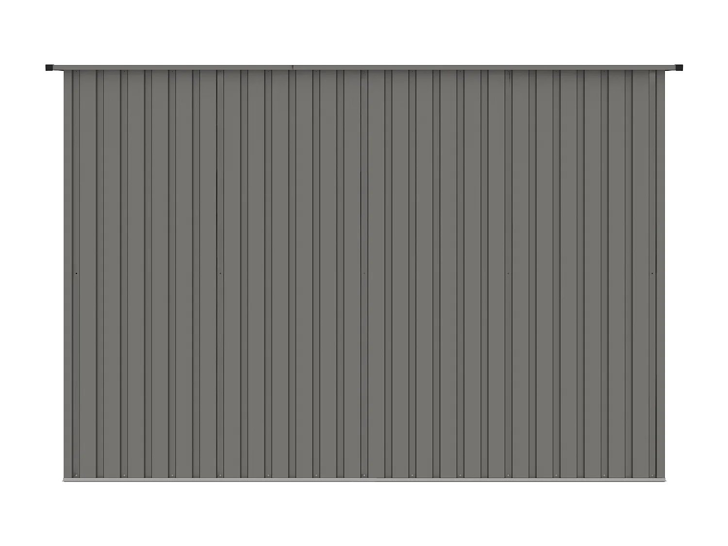 Abri de jardin métal en acier galvanisé gris 4,77 m² - FOLCO