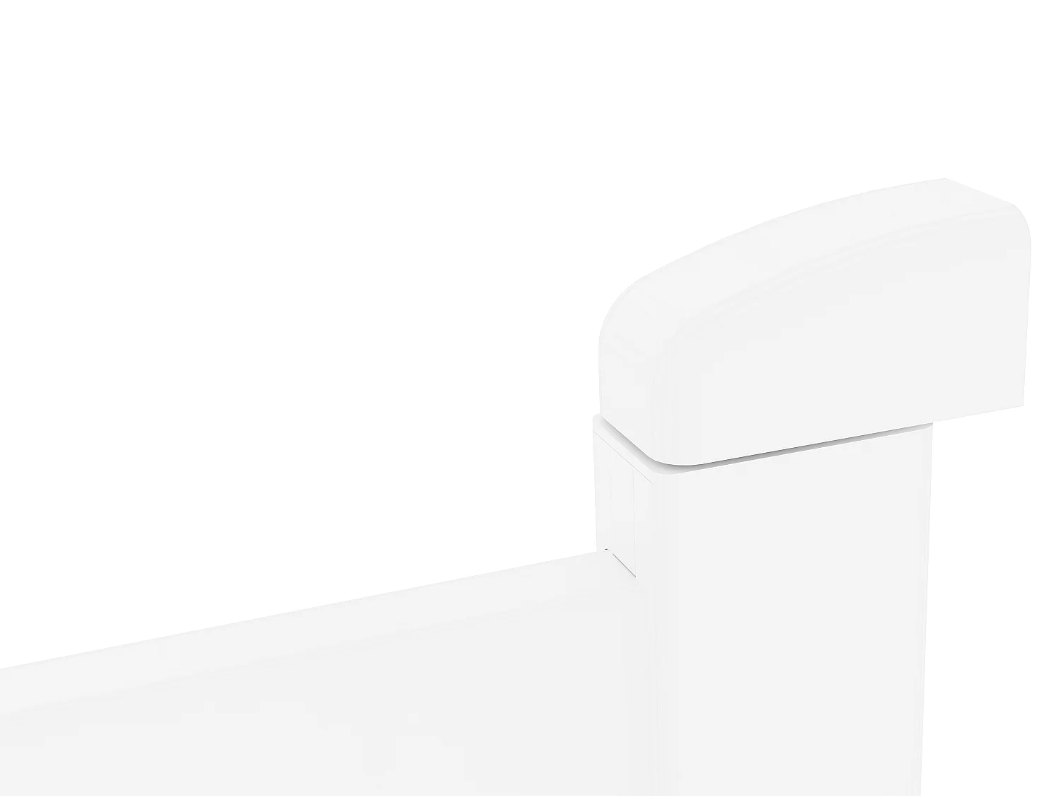 Cancello a battente L103 x H181 cm Alluminio pieno Bianco - NAZARIO