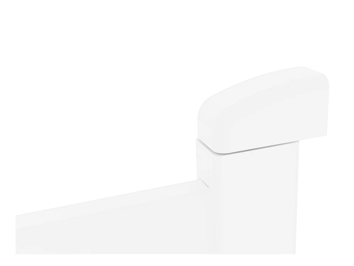 Portail battant aluminium plein L305 x H181 cm blanc - NAZARIO