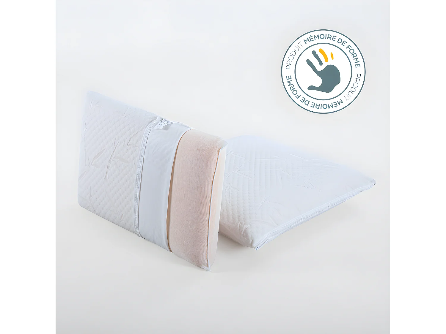 OLYMPE LITERIE | Oreiller 40x60 cm SERENITE | Mousse avec mémoire de forme