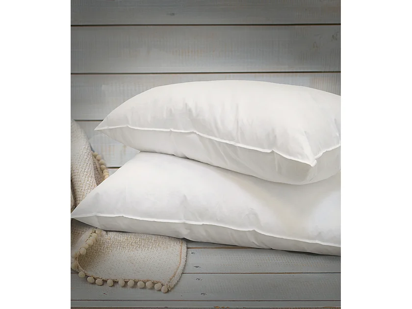 Oreiller pour hôtel 5 étoiles 45x70 percale blanc Palace - Lot de 2
