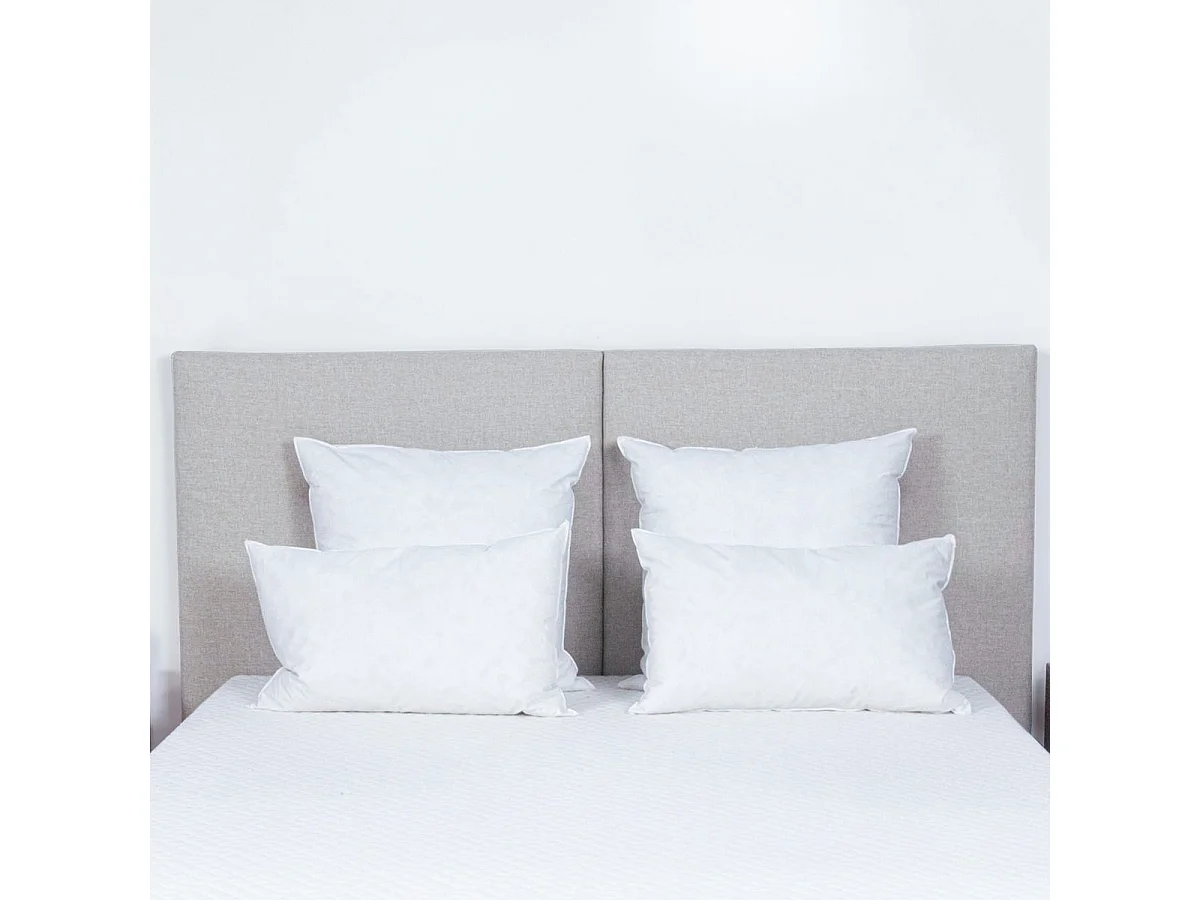 Oreiller pour hôtel 5 étoiles 45x70 percale blanc Palace - Lot de 2