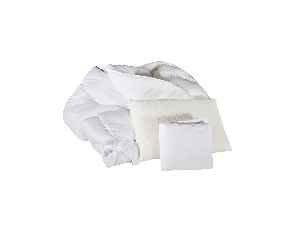 OLYMPE LITERIE | Pack REVERIE Protège matelas + Couette + Oreiller 90x190 cm
