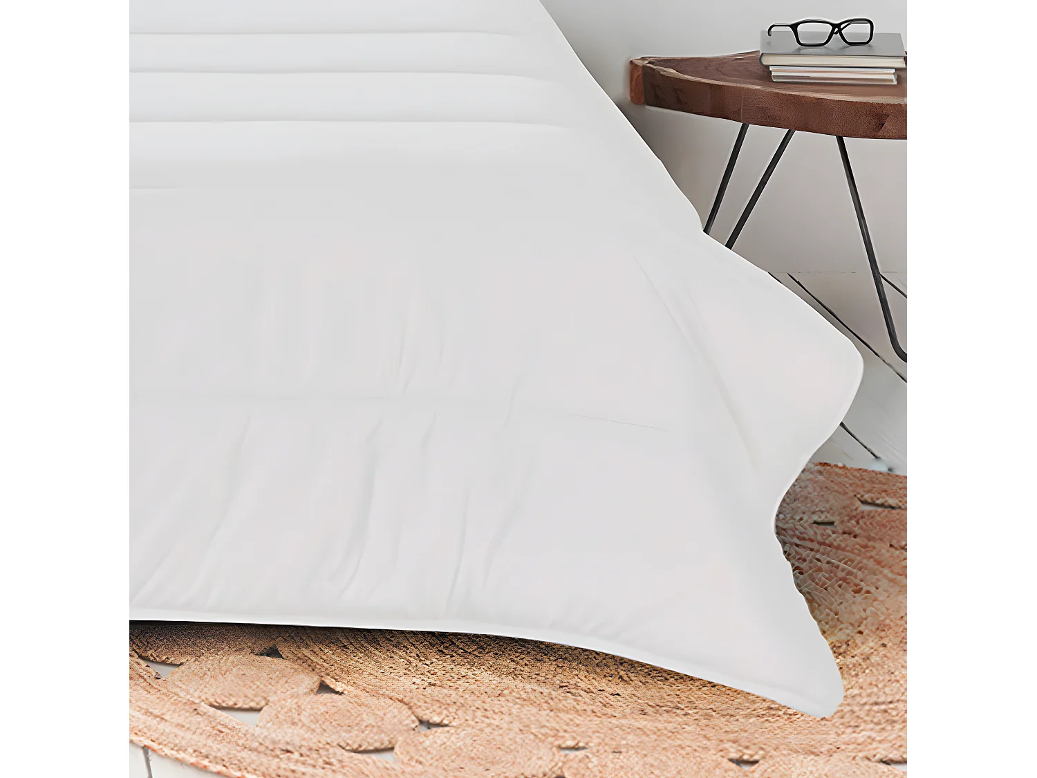 OLYMPE LITERIE | Pack DOUCE NUIT Surmatelas + Protège matelas + Couette + Oreiller 90x190 cm