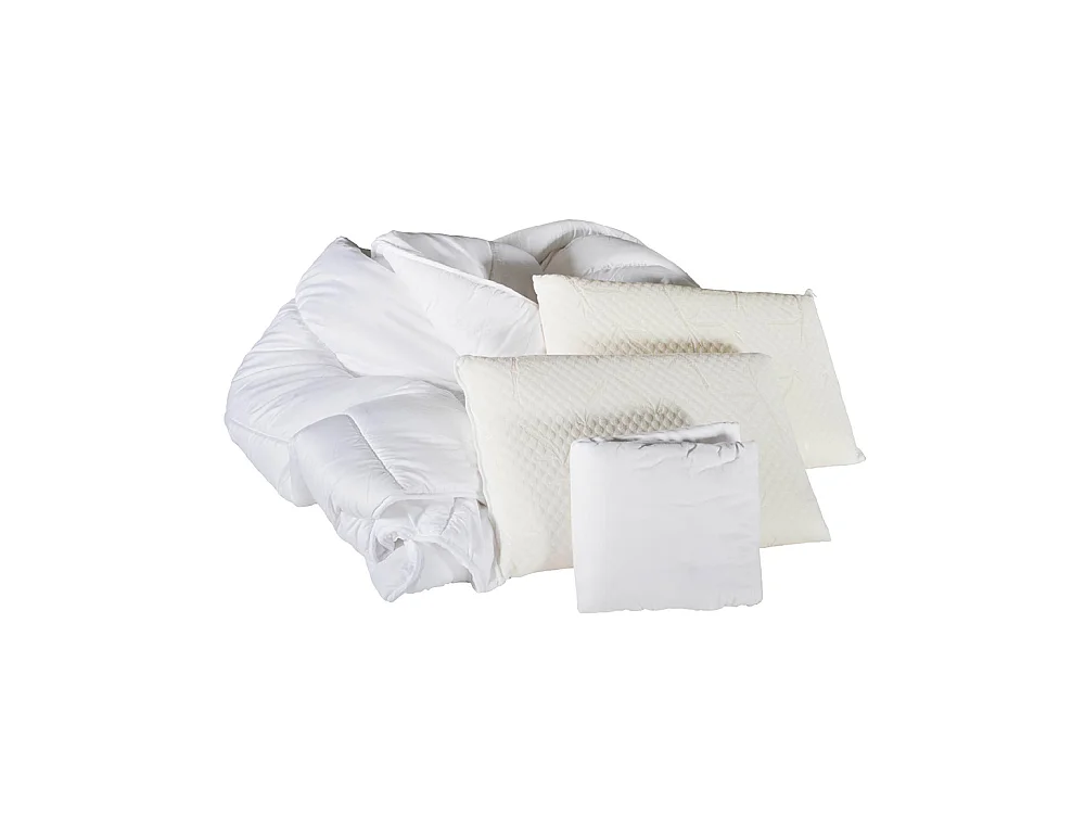 OLYMPE LITERIE | Pack REVERIE Protège matelas + Couette + Oreiller 180x200 cm