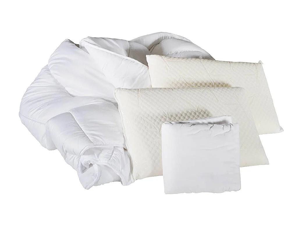OLYMPE LITERIE | Pack REVERIE Protège matelas + Couette + Oreiller 180x200 cm
