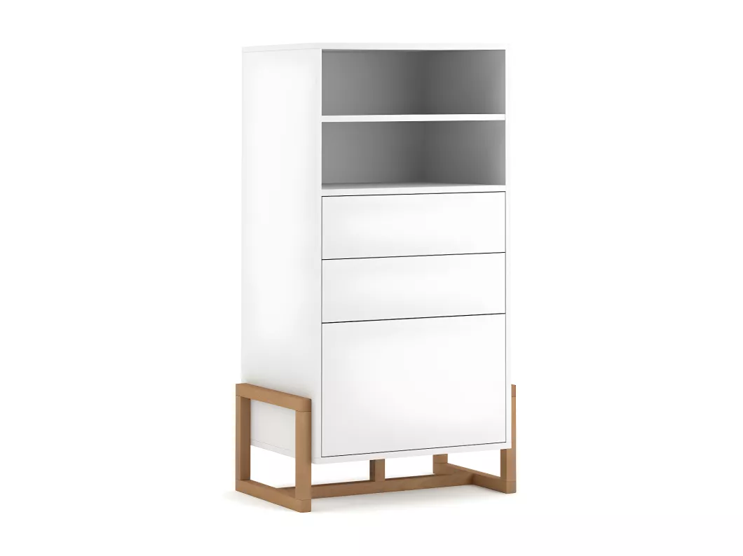 Kauf Unique Highboard mit 1 Tür,2 Schubladen und 2 Nischen L63 cm - Oslo