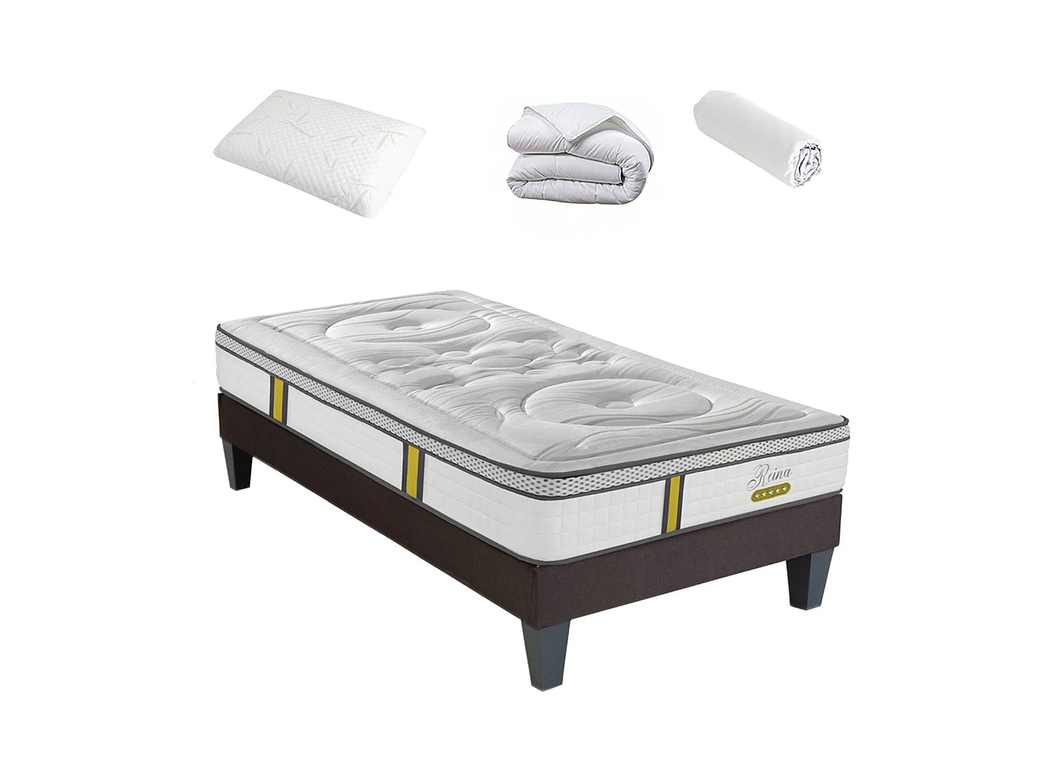 Pack Prêt à dormir avec matelas à ressorts ensachés