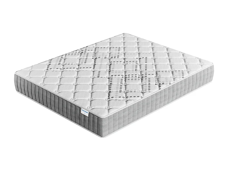 Matelas Eliha 140x200cm - Technologie Hybrid: Ressorts ensachés + Mousse HDensité-Épaisseur 20cm-Soutien Tonique Parfait & indépendance de Couchage-Label SANITIZED