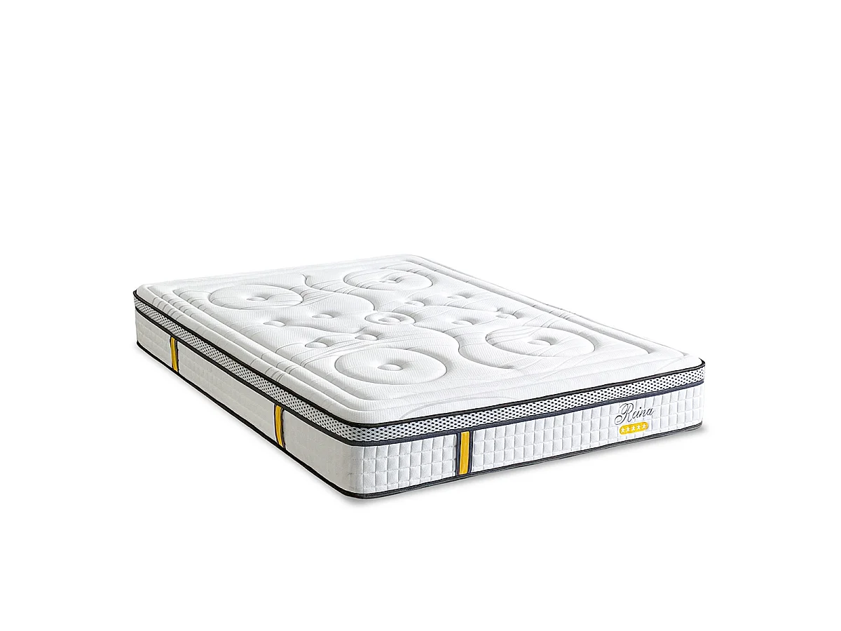 Matelas à ressorts ensachés et mémoire de forme
