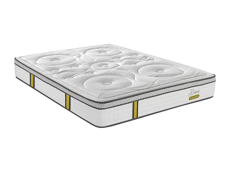 Matelas à ressorts ensachés et mémoire de forme