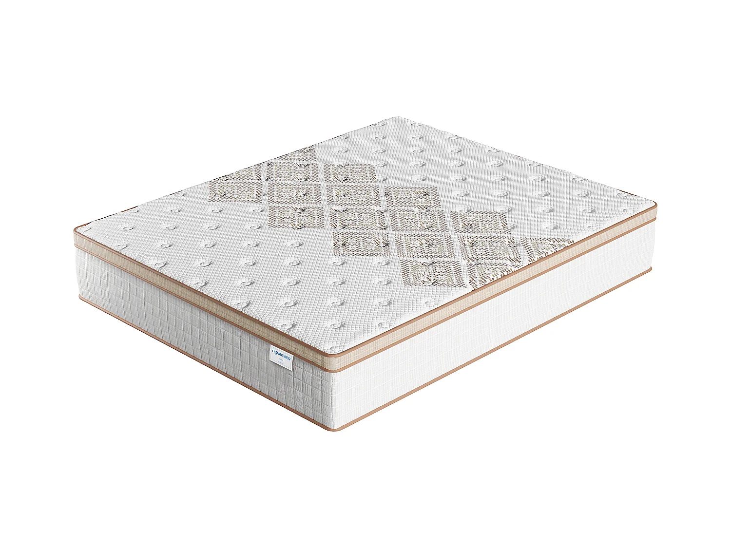 Matelas 140x200cm - Hybride - Ressorts ensachés + Mousse haute résilience - Ép. 28cm