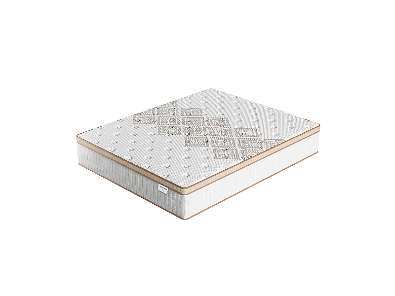 Matelas 180x200cm - Hybride - Ressorts ensachés + Mousse haute résilience - Ép. 28cm