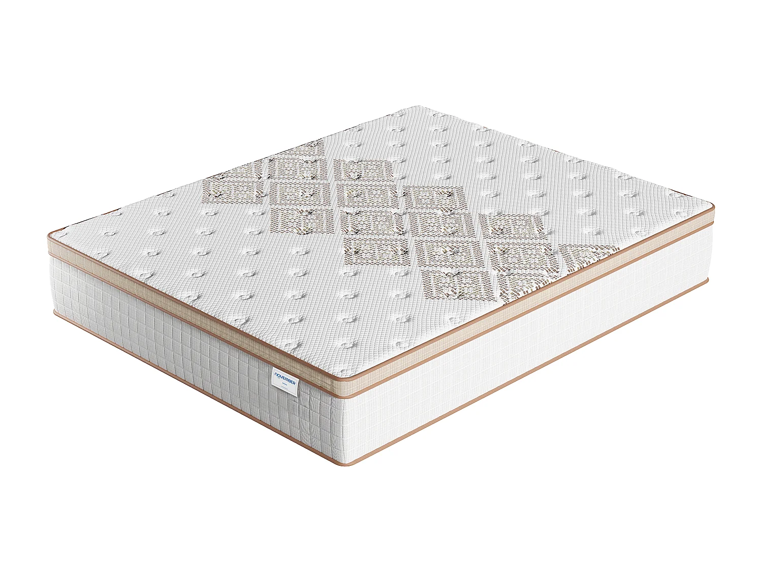 Matelas 160x200cm - Hybride - Ressorts ensachés + Mousse haute résilience - Ép. 28cm